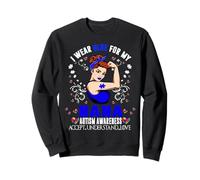 Me Visto de Azul para el Mes de concientización sobre el Sudadera