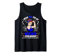 Me Visto de Azul para mi mamá Mes de concientización sobre Camiseta sin Mangas