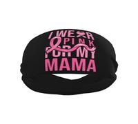 Me Visto De Rosa por Mi Mamá Cáncer De Mama Mujer Hombre Cinta Sudor Cabeza Absorbente Headband Elástica Diadema para Yoga Gimnasio Fitness Ciclismo