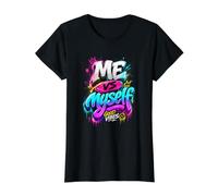 Me Vs Myself Graffiti Style Urban Streetwear Apparel Design Camiseta gráfica económica, Mujer, Negro, S