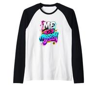 Me Vs Myself Graffiti Style Urban Streetwear Apparel Design Camiseta Manga Raglan
