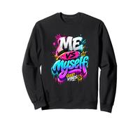 Me Vs Myself Graffiti Style Urban Streetwear Apparel Design Sudadera