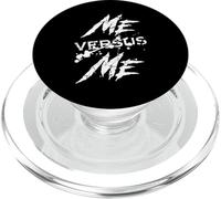 Me Vs Versus Me Motivacional Inspirador Gimnasio Amante Fitness PopSockets PopGrip para MagSafe