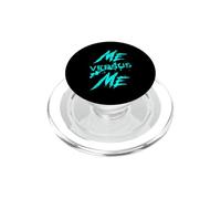 Me Vs Versus Me Motivacional Inspirador Gimnasio Amante Fitness PopSockets PopGrip para MagSafe