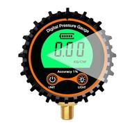 ME267P 200psi With Rubber Case LCD Pressure Transmitters Digital Tire Gauge Manometer,Precisión del dial de precisión(G1-4 With LED)