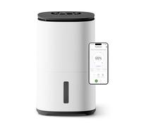Meaco Deshumidificador Dry Arete® Two de 25 L y purificador de aire HEPA H13, bajo consumo, bajo nivel de ruido, aplicación Wi-Fi, modo de humedad inteligente, modo de lavado