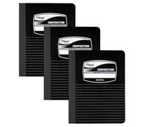 Mead Composition Libros/cuadernos de papel con rayas anchas, 100 hojas, 9-3/4"" x 7-1/2"", paquete de 3 (38063)