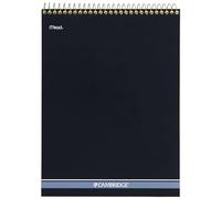 Mead Cuaderno legal, encuadernado en espiral superior, papel rayado ancho, 70 hojas, 21 x 11 pulgadas, amarillo cian (MEA59880)