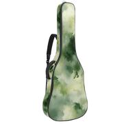 Meadow Wild Flowers and Tree Leaves - Funda acolchada para guitarra acústica con bolsillos ajustables para correa de hombro, Multicolor 07, 42.9x16.9x4.7 in, Mochila informal