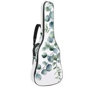 Meadow Wild Flowers and Tree Leaves - Funda acolchada para guitarra acústica con bolsillos ajustables para correa de hombro, Multicolor 04, 42.9x16.9x4.7 in, Mochila informal