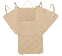 Meadowlark® Funda de Asiento para Perros. Beige Crema Cubierta de Coche ¡Impermeable! Hamaca Universal para Mascotas de Primera Calidad, Protector Completo Asiento Trasero, Puertas y Reposacabezas