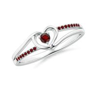 Meadows Anillo de compromiso de plata y oro amarillo rosa de 14 quilates con diamantes redondos de imitación, piedra natal de abril, cumpleaños, compromiso, aniversario, joyería de boda para mujer