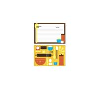 Meadowsweet Kitchens Recipe Card Set - 25 Double Sided Recipe Cards 4 x 6 Inch Perfect Size Blank Cards for a Recipe Card Box Make Your Ow