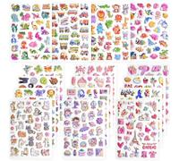 Meafeng Pegatinas para Niños 477, 16 Hojas Pegatinas Infantiles 3D Puffy Stickers, Aplicable Gratificantes Regalos Scrapbooking, Que Incluyen Automóviles, Dinosaurios, Gatos, Amor, Vida Marina