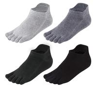 Meaiguo Toe Socks No Show Running Five Finger Crew Socks for Men Women by MEAIGUO