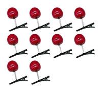 MEAKTSMI 10 piezas elegantes cerezas pinzas para el cabello para mujeres y niñas accesorios de estilo versátil para trenzas y colas de caballo