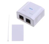 MEAKTSMI CAT6 RJ45 Ethernet Keystone Acoplador Conector Fem a Fem CAT6 8P8C Extender Cable de red Inline Modular