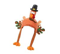 MEAKTSMI Cómodo sombrero de pavo festival. Delicado sombrero de pavo para adultos que aumenta el estado de ánimo de Navidad y Acción de Gracias