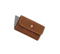 MEAKTSMI Funda portátil de PU para guitarras pick contenedor llavero bolsa bolsa para diferentes amantes de la guitarra adecuada, marrón