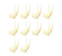 MEAKTSMI Jaula para pájaros, tenedores de comida, comederos, loros, fruta, búsqueda de alimentos, 10 unidades