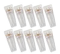 MEAKTSMI Juego de 10 pinzas transparentes para el cabello, pinzas de acrílico transparente, accesorios para el cabello, horquillas transparentes para mujeres y niñas