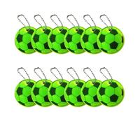MEAKTSMI Paquete De 12 Teclados De Fútbol Luces Bolsa Colgante Portátil Fútbol Llavero Ornamento Textura Acrílico Adecuado Para Fácil Uso