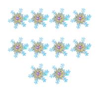 MEAKTSMI Snowflake - Horquillas para el pelo, diseño de copos de nieve con diamantes de imitación