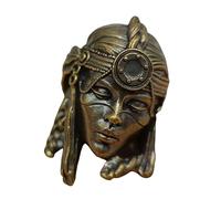 MEAKTSMI Vintage Tribal Femenino Soldado Cordón Cuentas de Latón Perla de Cuerda de Paracord Cuentas para Llavero Colgante de Cordón