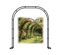 Meal GarTrellis para planes de escalada 220 x 240 cm, marco negro perfecto para rosas y vides, decoración de boda, plan de exterior, apoyo elegante