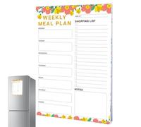 Meal Planner for Fridge, Kitchen Meal Planning Notepad, Fridge Magnet Meal Planner, Weekly Grocery List Planner, Tear-Off Meal Planning Sheets, Efficient Meal Planning Notepad, Strong Magnet Meal Plan