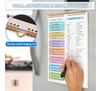 Meal Planning Notepad - 52 Sheets Grocery List Food Organizer Pad, Weekly Planner, Meal Prep Planning Pad for Indoor Home Household, Door Refrigerator Kitchen Counter Organization Station