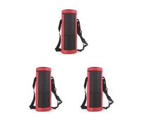 Mealoodiousmusea Bolsa de transporte Oxford impermeable para botella de agua, 1,5 L, funda protectora universal, para viajes, senderismo, accesorios, color rojo, Juego de 3 (rojo), Rojo