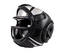 Mealoodiousmusea Casco de boxeo unisex de protección facial completa para entrenamiento de Taekwondo MMA L negro