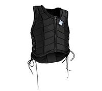 Mealoodiousmusea Chaleco de seguridad para equitación, protector corporal para niños, color negro