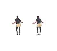 Mealoodiousmusea Juego de 2 cómodos accesorios para el vientre de Papá Noel para actividades de Navidad, Papá Noel simulado para el vientre de Papá Noel, accesorios de juego de glúteos simulados