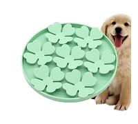 Mealtime Joy - Alfombrilla flexible e impermeable para fugas de mascotas, alfombrilla de silicona con ventosa con plato para perros, para perros Chow Time Dog, suave para aperitivos, aburrimiento de