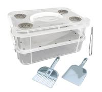 Mealworm Breeding Box - Ventilated Rearing Kit for Reptile & Bird Food