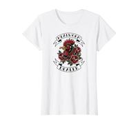 Mealworm Dealer Backyard Chicken Keeper Tattoo Rooster Camiseta gráfica económica, Mujer, Blanco, L