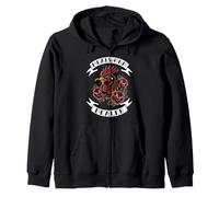 Mealworm Dealer Backyard Chicken Keeper Tattoo Rooster Sudadera con Capucha