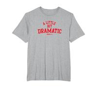 Mean Girls A Little bit Dramatic Camiseta, Hombre Tallas Grandes, Gris Jaspeado, 2X Alto