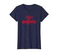 Mean Girls A Little bit Dramatic Camiseta, Mujer, Azul Marino, S