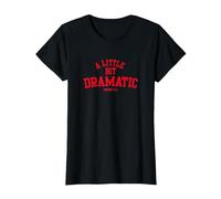 Mean Girls A Little bit Dramatic Camiseta, Mujer, Negro, L
