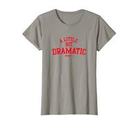 Mean Girls A Little bit Dramatic Camiseta, Mujer, Pizarra, XS