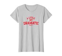 Mean Girls A Little bit Dramatic Camiseta, Mujer, Plata, XL