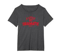 Mean Girls A Little bit Dramatic Camiseta, Mujer Tallas Grandes, Jaspeado Oscuro, 5XL Grande