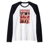 Mean Girls Christmas Is So Fetch Santa Outfit Scene Poster Camiseta Manga Raglan