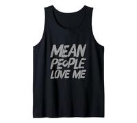 Mean People Chupar Texto Personas Divertidas Divertidas Significan Que la Gente me ama Camiseta sin Mangas