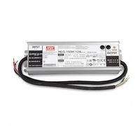 Mean Well HLG-150H-12A - Transformador de alimentación LED SNT 12 V/CC 0-12,5 A/150 W, IP65, transformador para iluminación