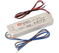 MEAN WELL LPV-60-12 unidad de funte de alimentación - Fuente de alimentación (90-264 V, 47-63 Hz, Sobrevoltaje, Sobrecarga, Cortocircuito, Color blanco, -30-70 °C, -40-80 °C)