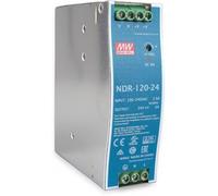 Mean Well NDR-120-24 120W Metálico Unidad de Fuente de alimentación - Unidades de alimentación (120 W, 90-264, Metálico, 126 mm, 40 mm, 114 mm)